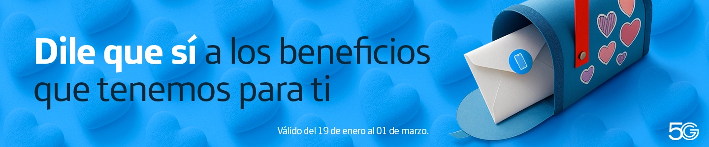 Dile que sí a los beneficios y ofertas de Movistar este mes de los enamorados. Conéctate con la velocidad y cobertura de la red 5G