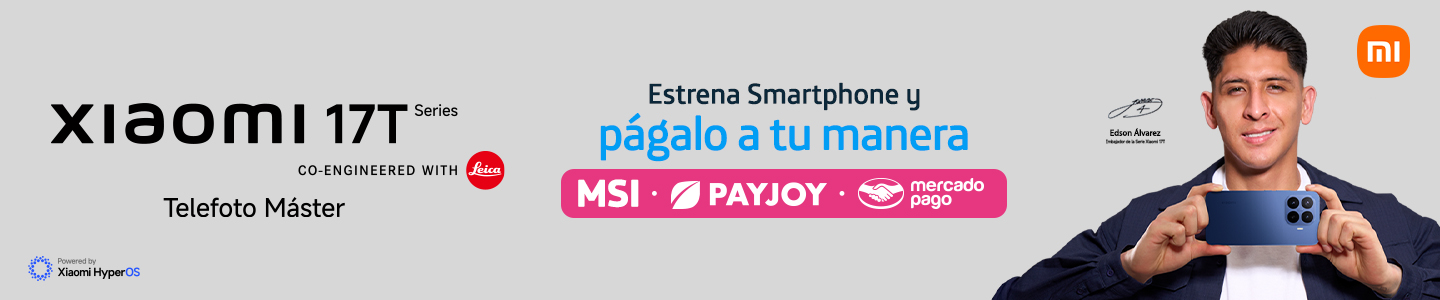 Estrena el nuevo Xiaomi 17T con cámara Leica en Movistar. Págalo a tu manera con PayJoy, meses sin intereses o Mercado Pago