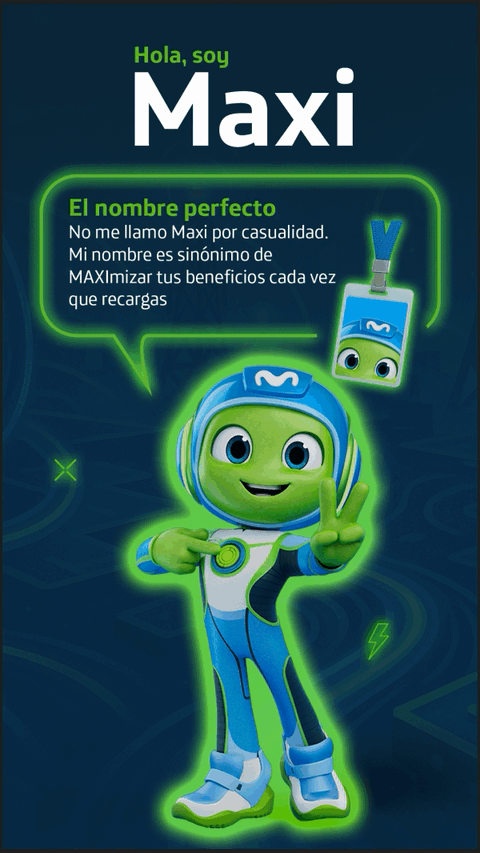 Maxi de Movistar explica que su nombre significa maximizar beneficios cada vez que recargas saldo en México