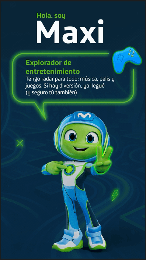 Maxi explorador de entretenimiento: música películas y gaming con recargas