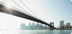 Vista urbana de Brooklyn, viaja conectado a Estados Unidos con tu eSIM de datos ilimitados