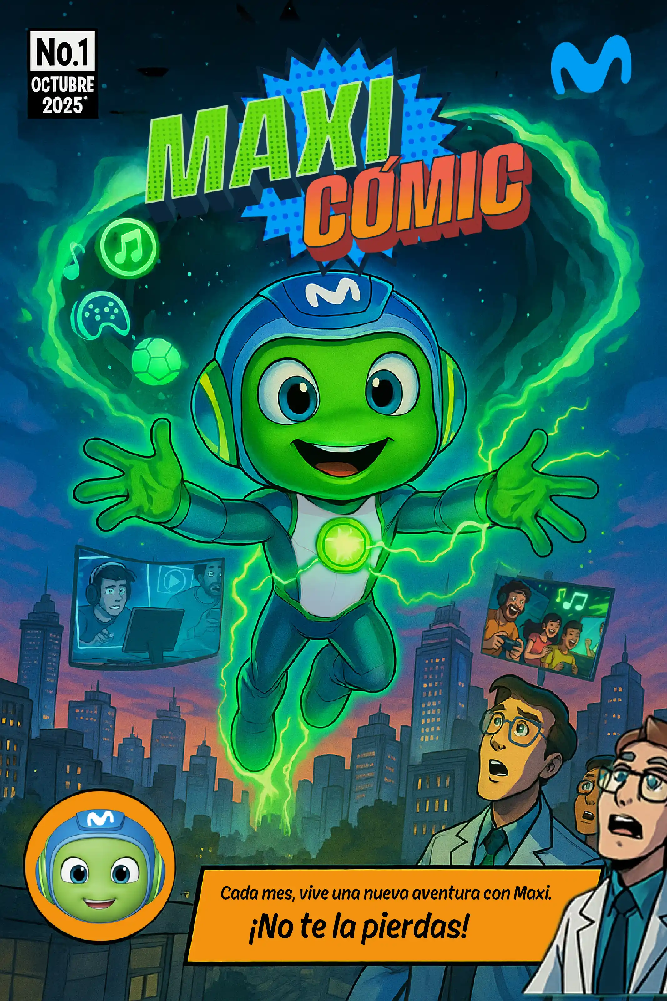 Maxi Cómic Portada. Cada mes, vive una nueva aventura con Maxi ¡No te la pierdas!