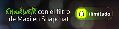 Envuélvete con el filtro de Maxi en Snapchat