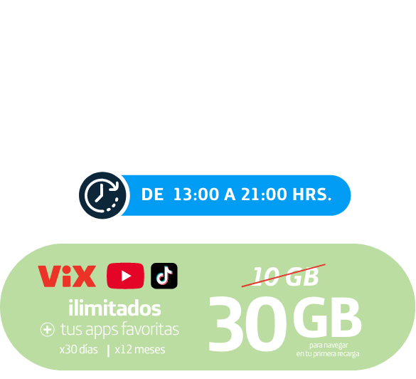 Promoción especial en recargas de $100: llévate 30 GB en total para navegar en la red 5G, más Perplexity Pro