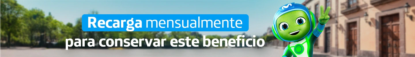 Banner móvil Movistar: Duplica tus gigas en recargas y disfruta apps y redes sociales ilimitadas