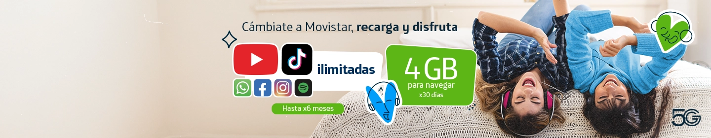 ¡Ve por todo con PREPAGO! Cámbiate a Movistar