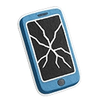 Celular dañado para reciclaje en Planeta Movistar México, fomentando reutilización de componentes